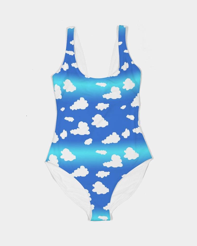 Clouds Pattern Women's All-Over Print One-Piece Swimsuit