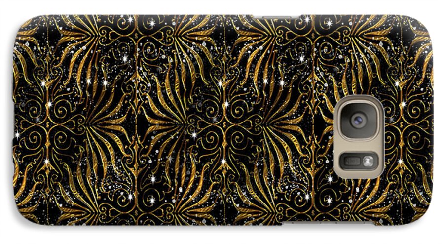 Black and Gold Victorian Sparkle - Phone Case