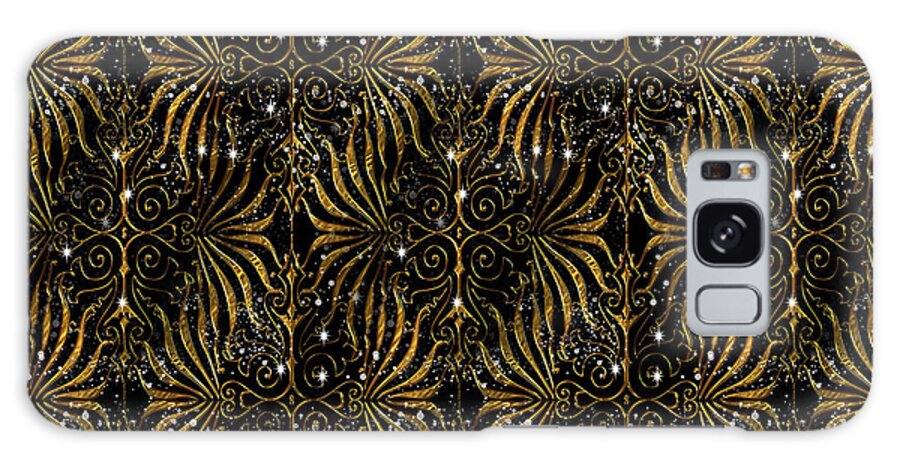 Black and Gold Victorian Sparkle - Phone Case