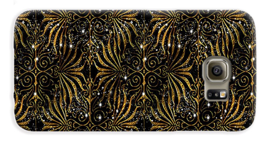 Black and Gold Victorian Sparkle - Phone Case