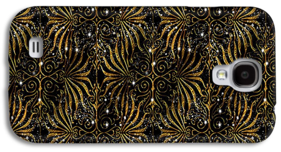 Black and Gold Victorian Sparkle - Phone Case