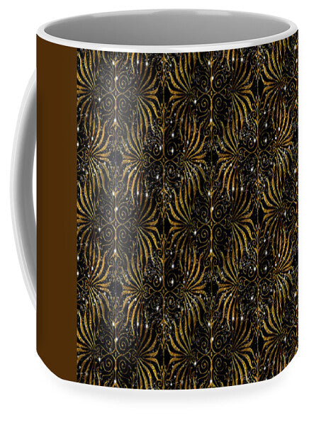 Black and Gold Victorian Sparkle - Mug