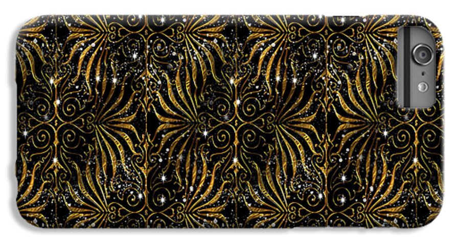 Black and Gold Victorian Sparkle - Phone Case