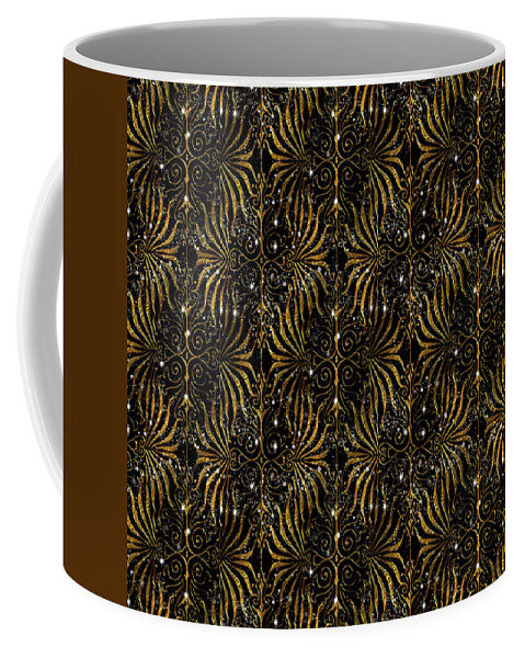 Black and Gold Victorian Sparkle - Mug