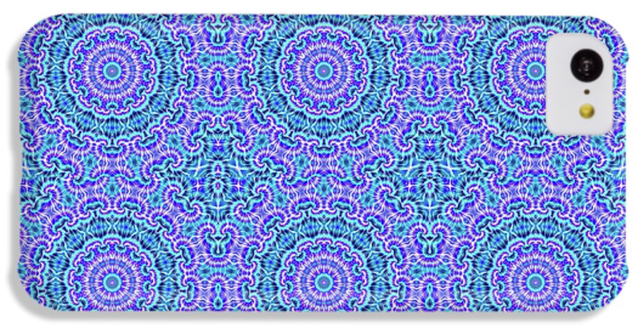 Blue and Purple Tie Dye Kaleidoscope - Phone Case