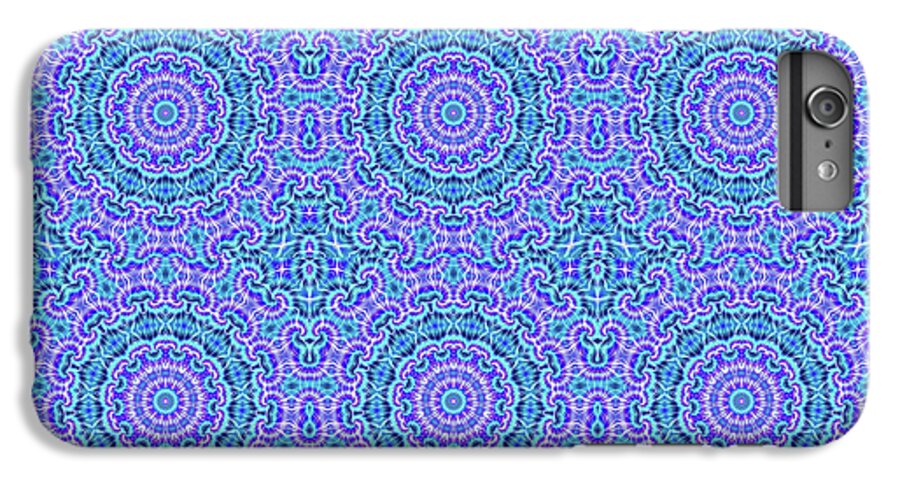 Blue and Purple Tie Dye Kaleidoscope - Phone Case