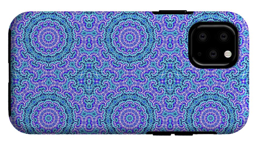 Blue and Purple Tie Dye Kaleidoscope - Phone Case