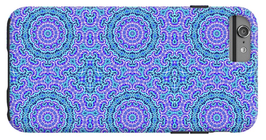 Blue and Purple Tie Dye Kaleidoscope - Phone Case