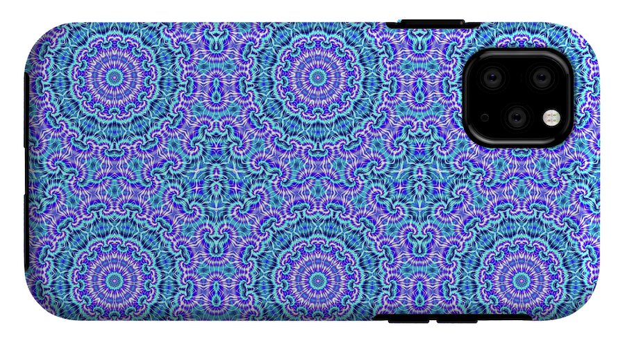 Blue and Purple Tie Dye Kaleidoscope - Phone Case