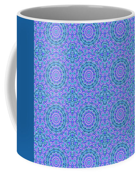 Blue and Purple Tie Dye Kaleidoscope - Mug