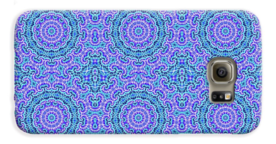 Blue and Purple Tie Dye Kaleidoscope - Phone Case