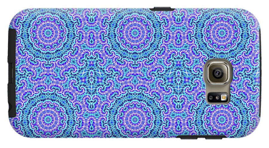 Blue and Purple Tie Dye Kaleidoscope - Phone Case