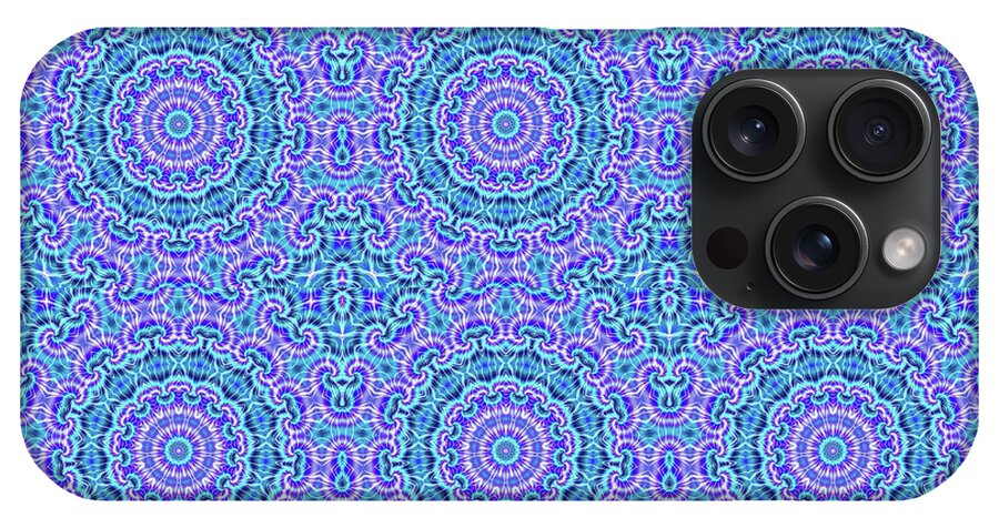 Blue and Purple Tie Dye Kaleidoscope - Phone Case