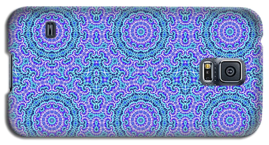 Blue and Purple Tie Dye Kaleidoscope - Phone Case