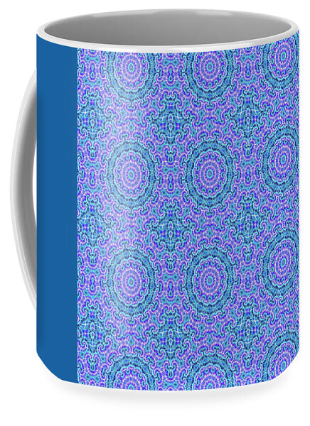 Blue and Purple Tie Dye Kaleidoscope - Mug