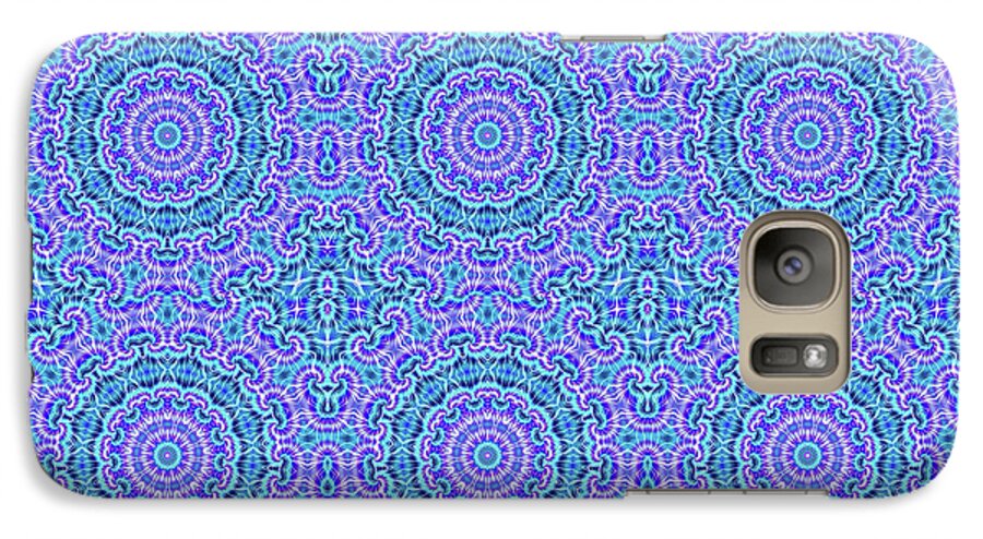 Blue and Purple Tie Dye Kaleidoscope - Phone Case