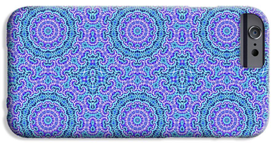 Blue and Purple Tie Dye Kaleidoscope - Phone Case