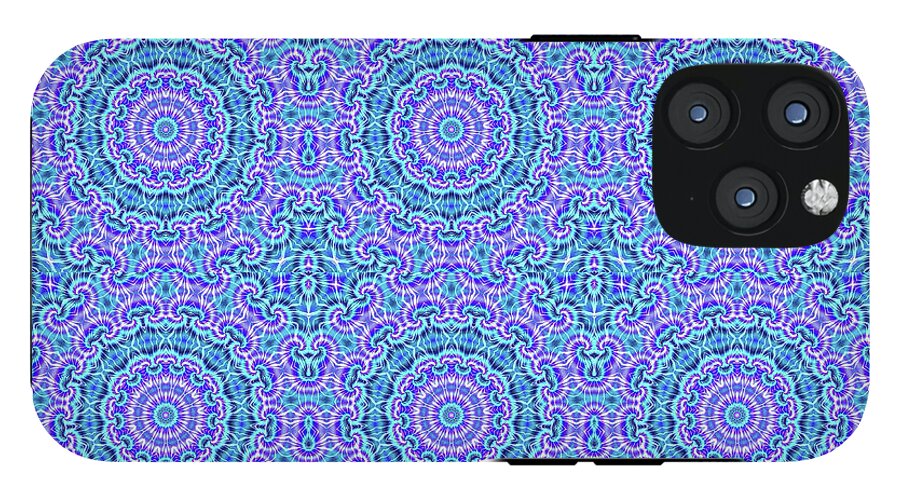 Blue and Purple Tie Dye Kaleidoscope - Phone Case