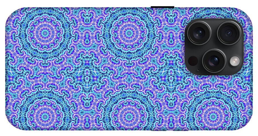 Blue and Purple Tie Dye Kaleidoscope - Phone Case