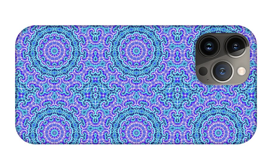 Blue and Purple Tie Dye Kaleidoscope - Phone Case