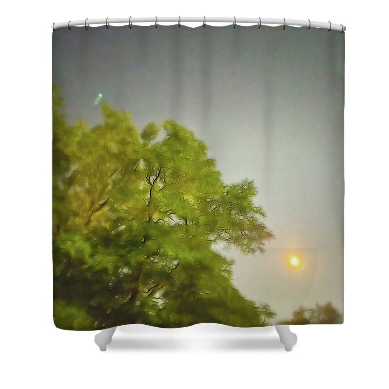 Blue Moon August 2024 - Shower Curtain