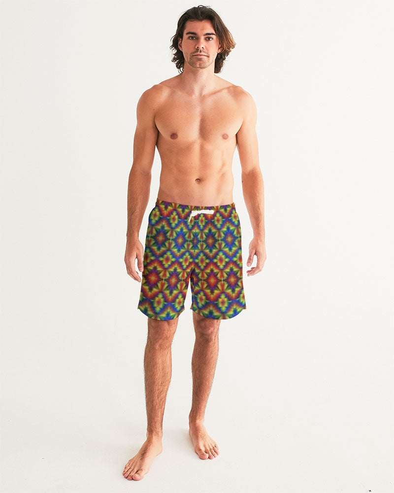 Carnival Kaleidoscope Men's All-Over Print Swim Trunk