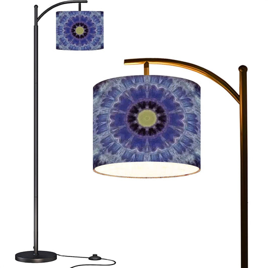 Arc Floor Lamp (Made in USA) Cathedral Kaleidoscope