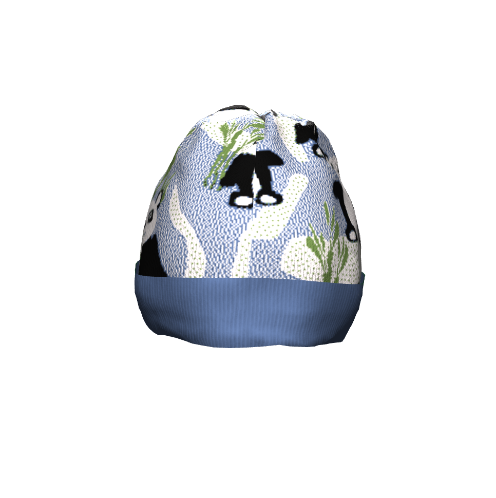 Panda Bears Knit Cap