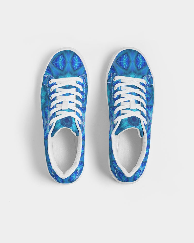 Blue Ocean Kaleidoscope Women's Faux-Leather Sneaker