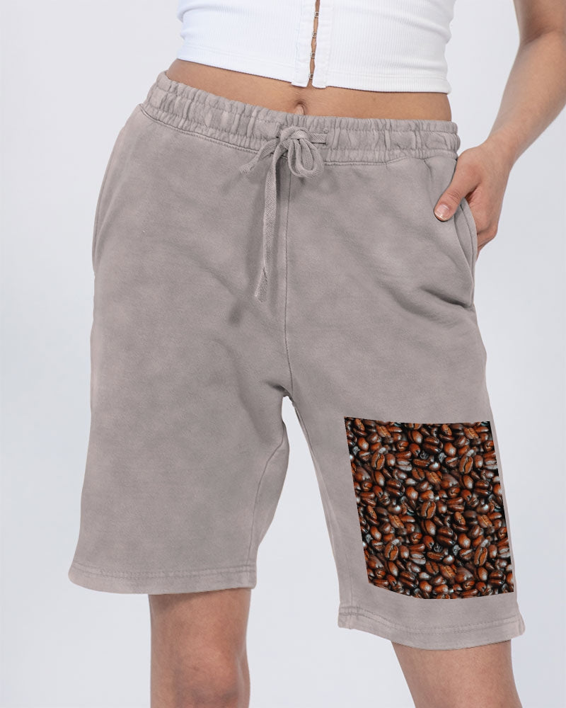 Coffee Bean Pattern Unisex Vintage Shorts | Lane Seven