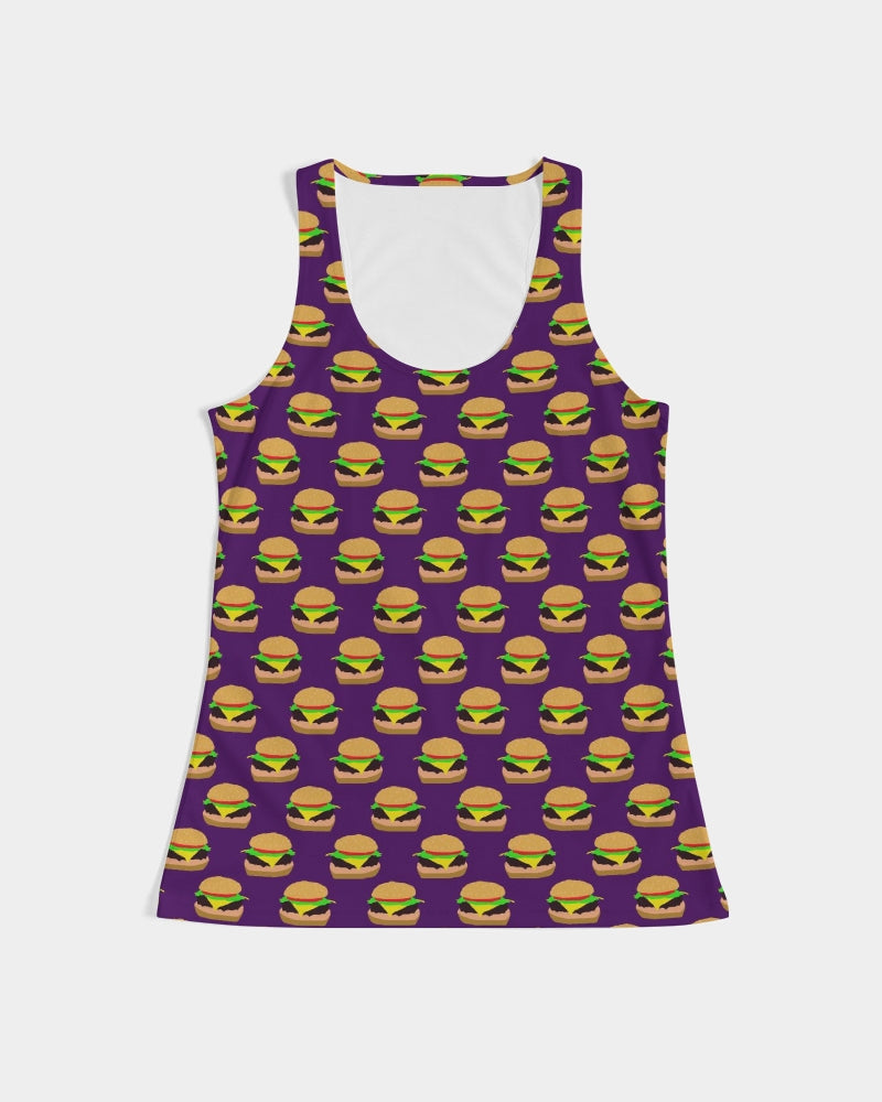 Cheeseburger Pattern Women's All-Over Print Tank