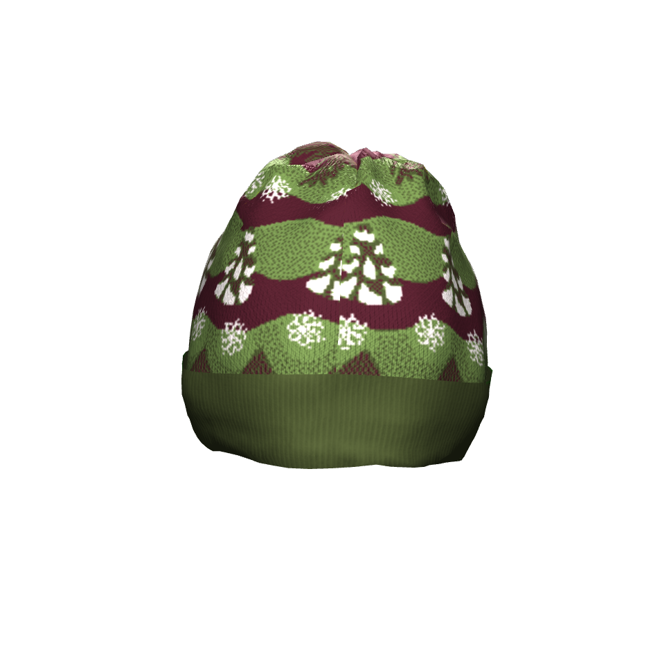 Snow Covered Pines Knit Cap