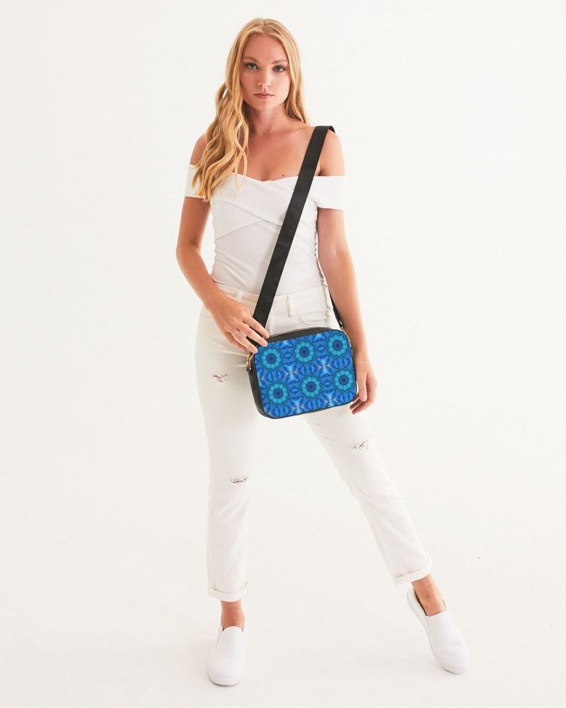 Blue Ocean Kaleidoscope Crossbody Bag