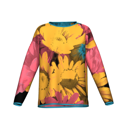 Bright Daisy Bouquet Sweater
