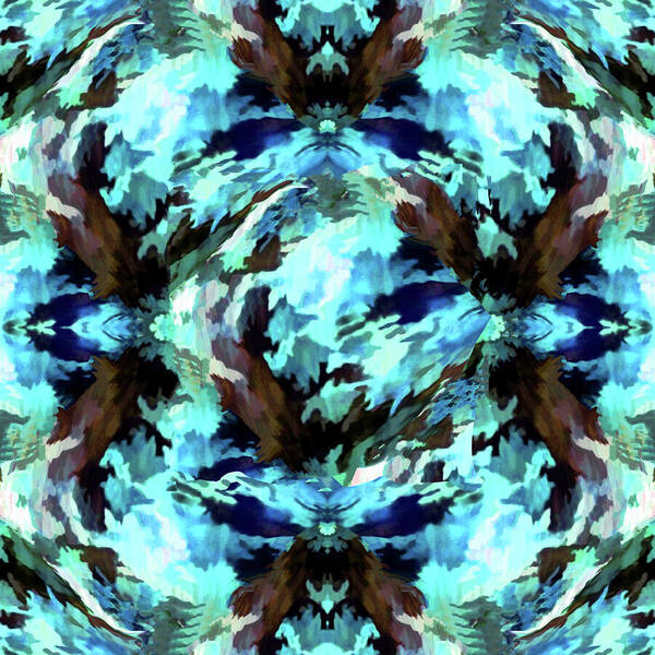 Camo Blue - Art Print