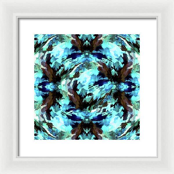 Camo Blue - Framed Print