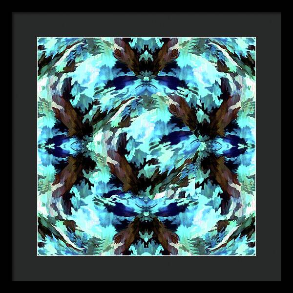 Camo Blue - Framed Print