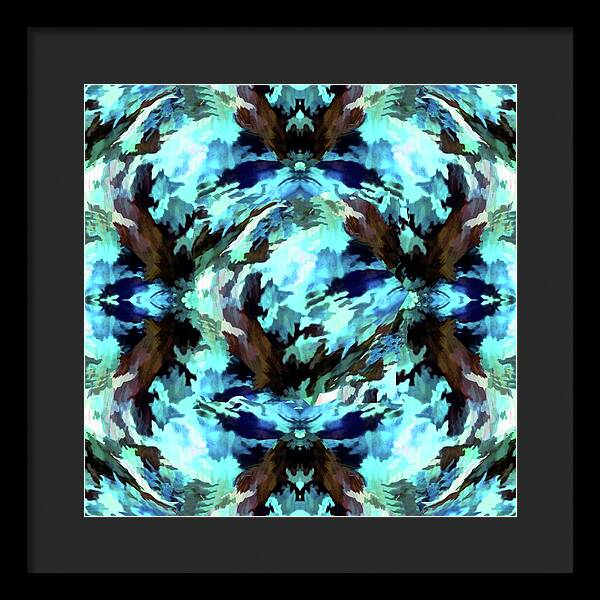 Camo Blue - Framed Print