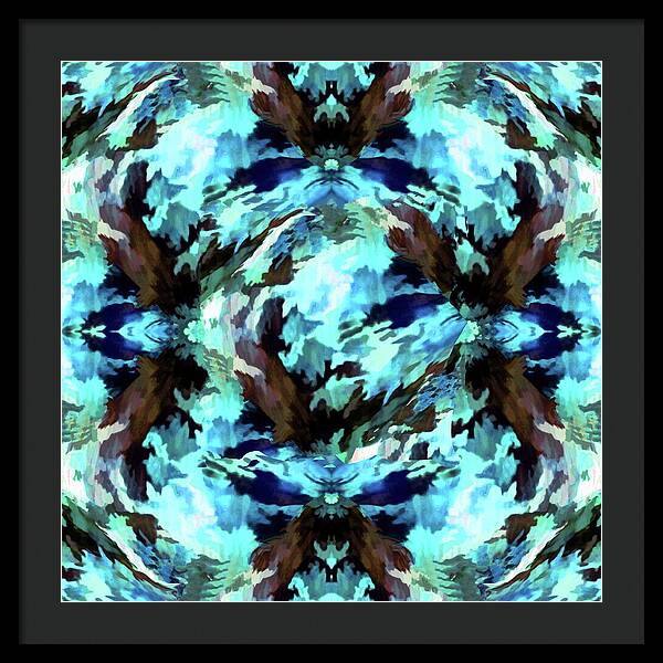 Camo Blue - Framed Print