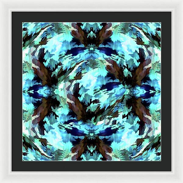 Camo Blue - Framed Print