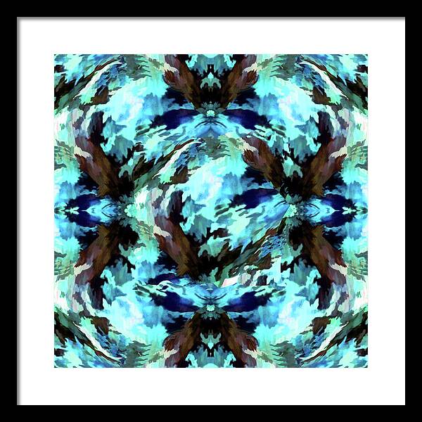 Camo Blue - Framed Print