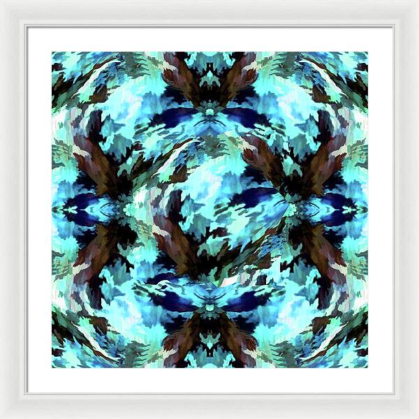 Camo Blue - Framed Print