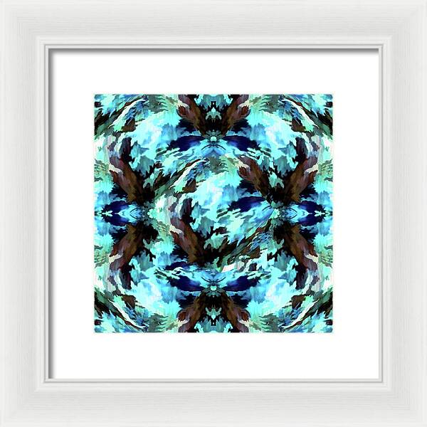 Camo Blue - Framed Print