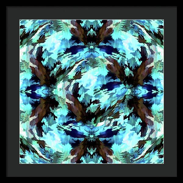 Camo Blue - Framed Print