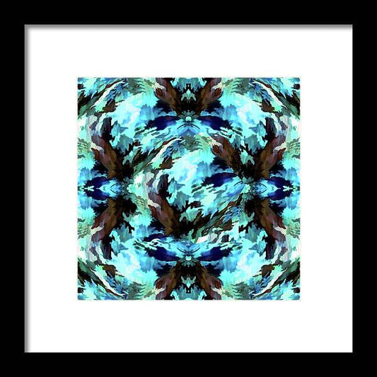 Camo Blue - Framed Print