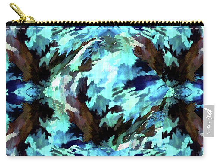 Camo Blue - Zip Pouch