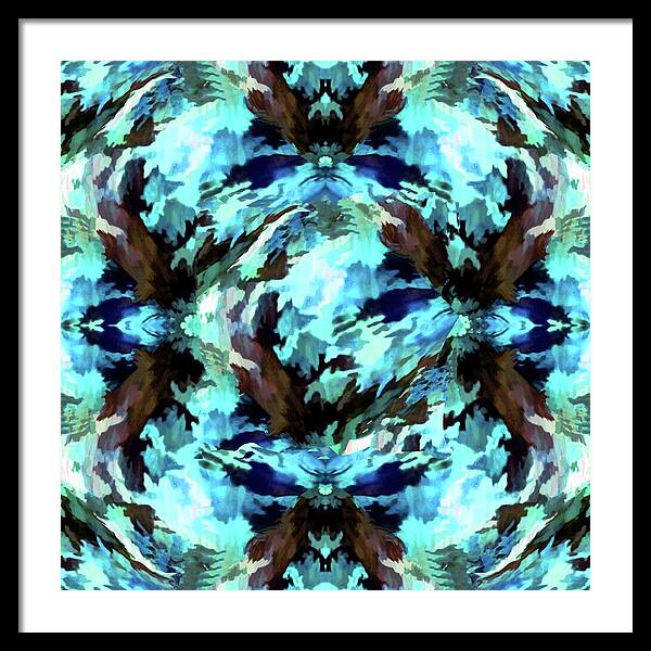 Camo Blue - Framed Print