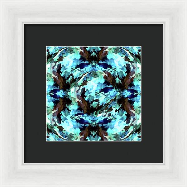 Camo Blue - Framed Print