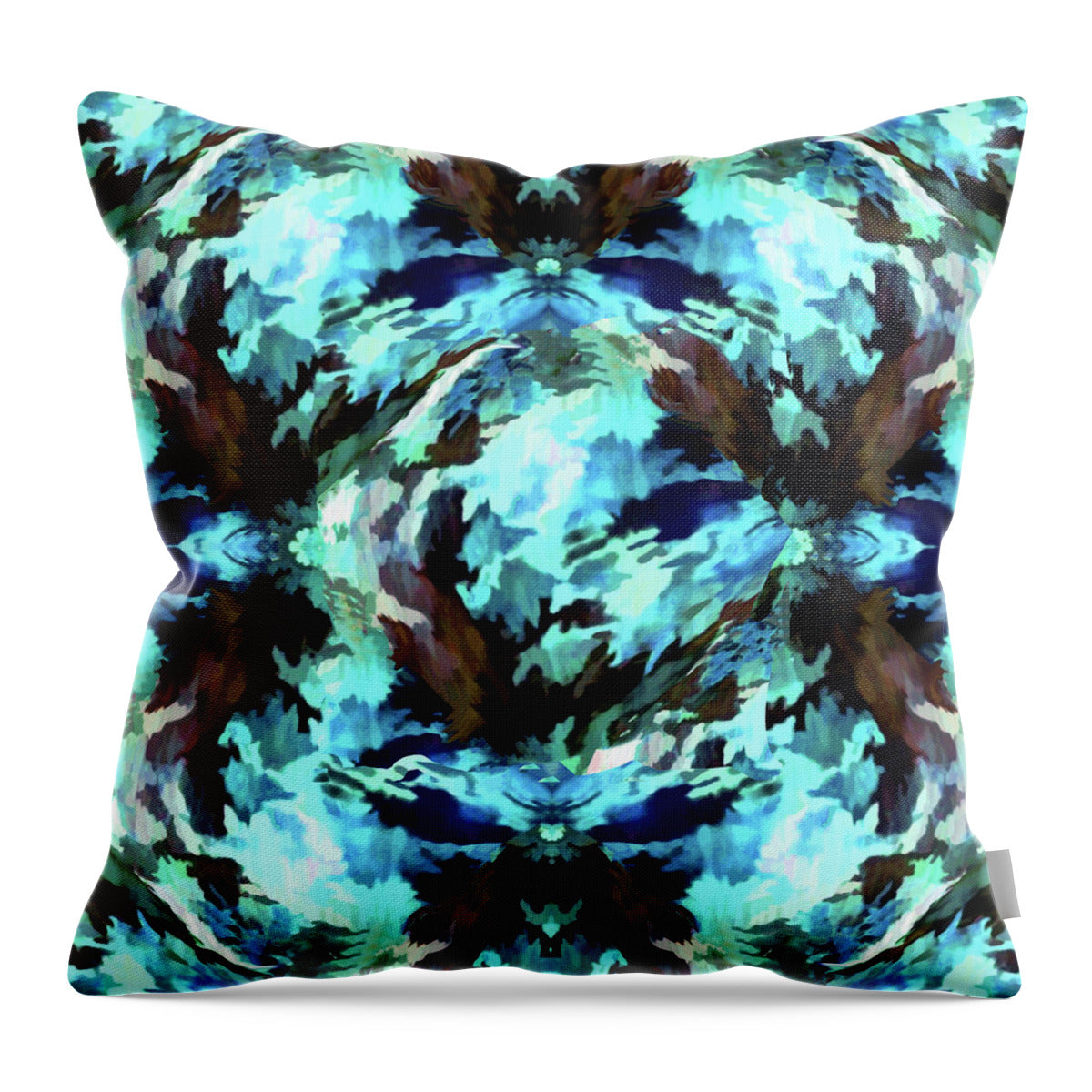 Camo Blue - Throw Pillow