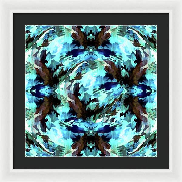 Camo Blue - Framed Print